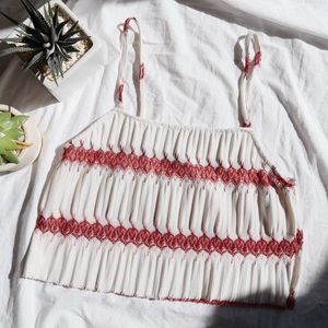 ZARA Striped Crop Top